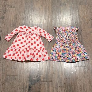 Crewcuts Dress Bundle: apple shimmer &  floral shimmer prints | 2T